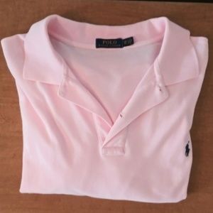 Polo by Ralph Lauren light pink mens polo shirt